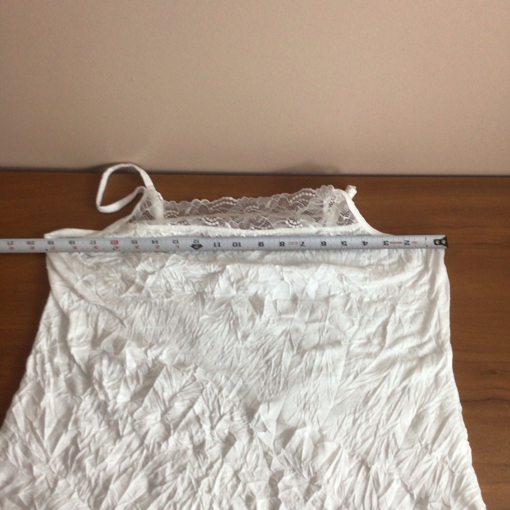 SALE Women's Maurices White Lace Fitted Camisole Size 1 - Picture 5 of 6